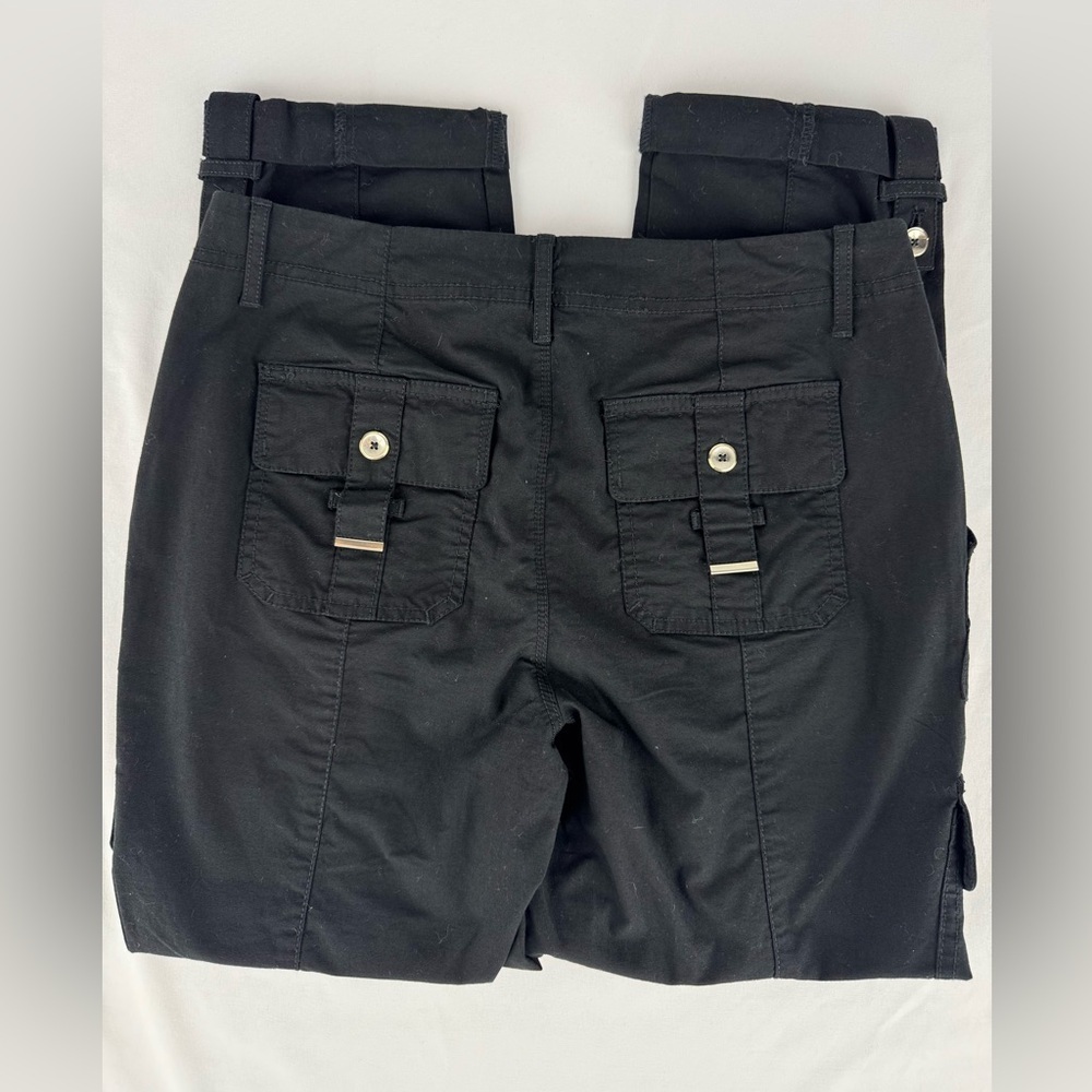 NWT White House Black Market Black Casual Cargo Crop - Picture 2 of 7